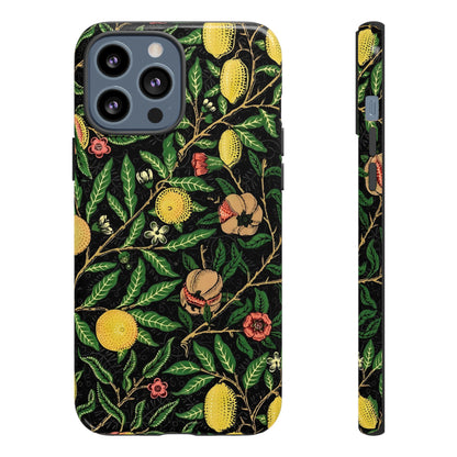 Tough Cases Phone Case, Floral Phone Cover, Tough Phone Protection, Gift for Plant Lovers, Black Background, Eco-Friendly Design