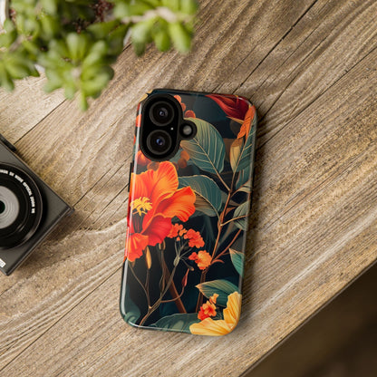 Colorful Floral Phone Case, Tough Cases, Vibrant Smartphone Cover, Gift for Nature Lovers, Summer Vibes, Unique Phone Accessory