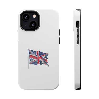 UK Flag Magnetic Tough Case, Durable Phone Cover, British Pride Accessory, Gift for Travelers, Patriot’s Tech Protector