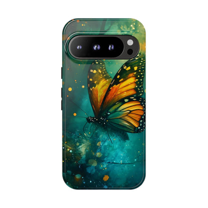 Colorful Butterfly Phone Case, Tough Cases for iPhone and Samsung, Cute Tech Accessories, Nature Lovers Gift, Vibrant Floral Design