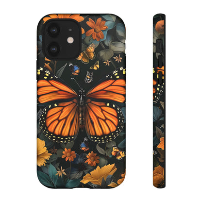 Monarch Butterfly Phone Case, Tough Cases, Nature Lover Gift, Floral Mobile Cover, Eco-Friendly Phone Accessory, Butterfly Design