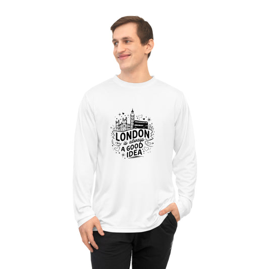 Unisex Performance Long Sleeve Shirt - London is always a good idea