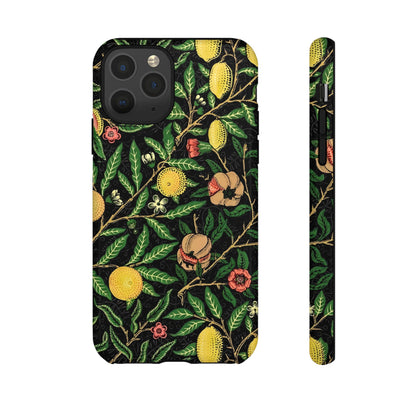 Tough Cases Phone Case, Floral Phone Cover, Tough Phone Protection, Gift for Plant Lovers, Black Background, Eco-Friendly Design