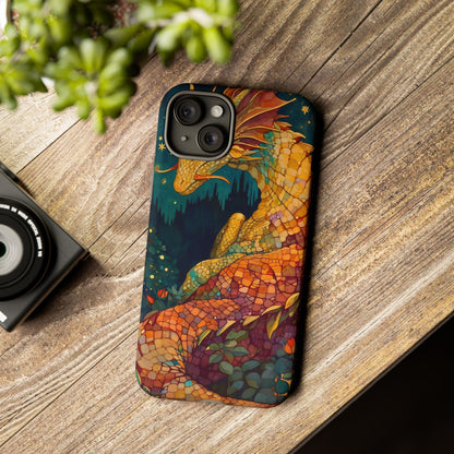 Dragon Art Phone Case, Tough Phone Cover, Fantasy Gift, Unique Mobile Accessory, Dragon Lover Gift, Stylish Protection