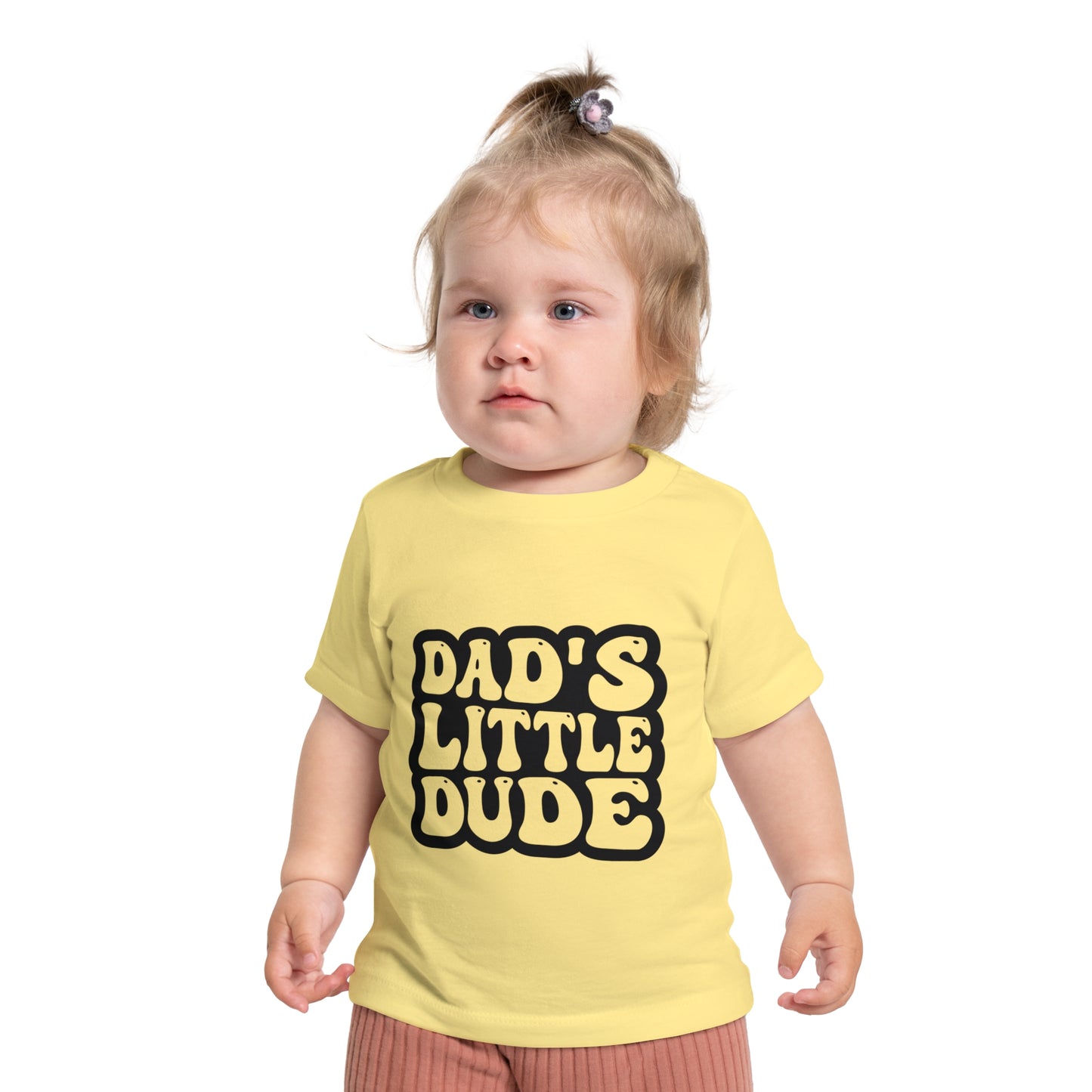 Dad's Little Dude Baby T-Shirt - Cute Infant Tee for Newborns & Toddlers