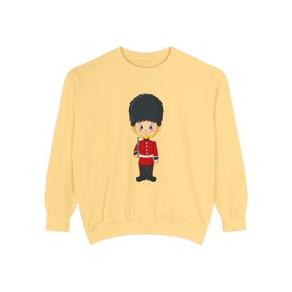 Unisex Garment-Dyed Sweatshirt - British Soldier - Classic Military Elegance and Honorable