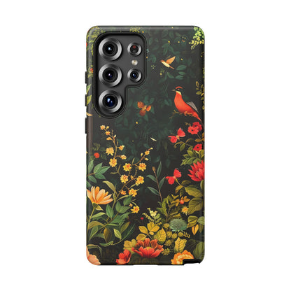 Floral Tough Phone Case, Nature-Inspired Design, Ideal for Garden Lovers, Gift for Birthdays, Christmas, Eco-Friendly Accessory