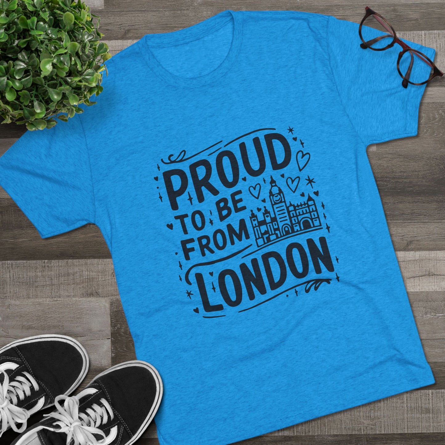 Proud To Be From London Unisex Tri-Blend Crew Tee