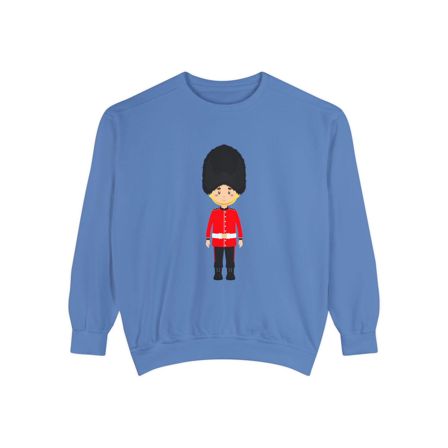 Unisex Garment-Dyed Sweatshirt - British Soldier - Classic Military Elegance and Honorable