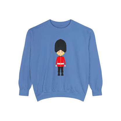 Unisex Garment-Dyed Sweatshirt - British Soldier - Classic Military Elegance and Honorable