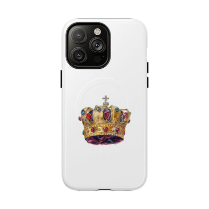 Royal Crown Magnetic Phone Case, Durable Phone Cover, Stylish Tech Accessory, Perfect Gift for Him & Her, Unique Design Case