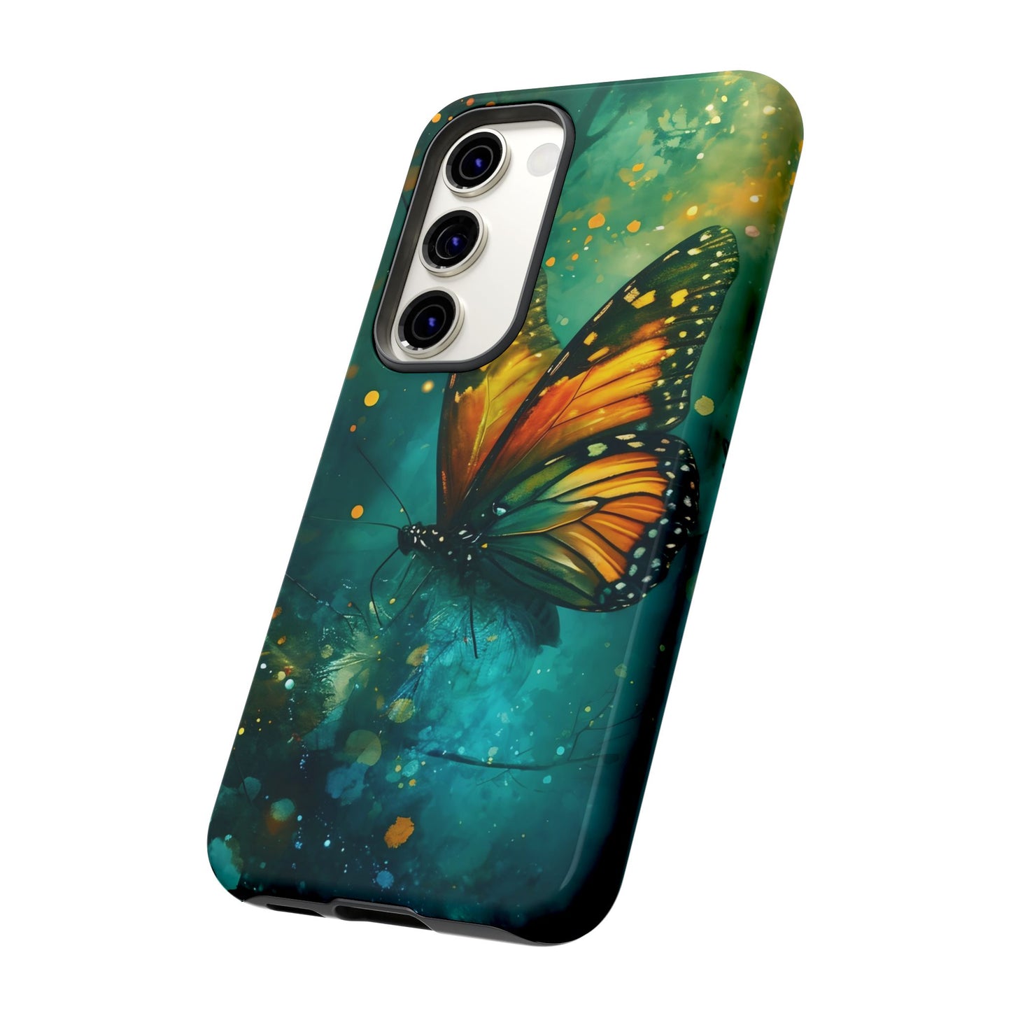 Colorful Butterfly Phone Case, Tough Cases for iPhone and Samsung, Cute Tech Accessories, Nature Lovers Gift, Vibrant Floral Design