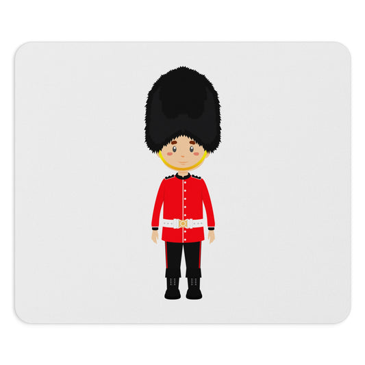 Cute Royal Guard Mouse Pad, British Theme Desk Accessory, Office Gift, Gamer Mat, Computer Pad, Unique Home Decor, Fun Workspace Decor
