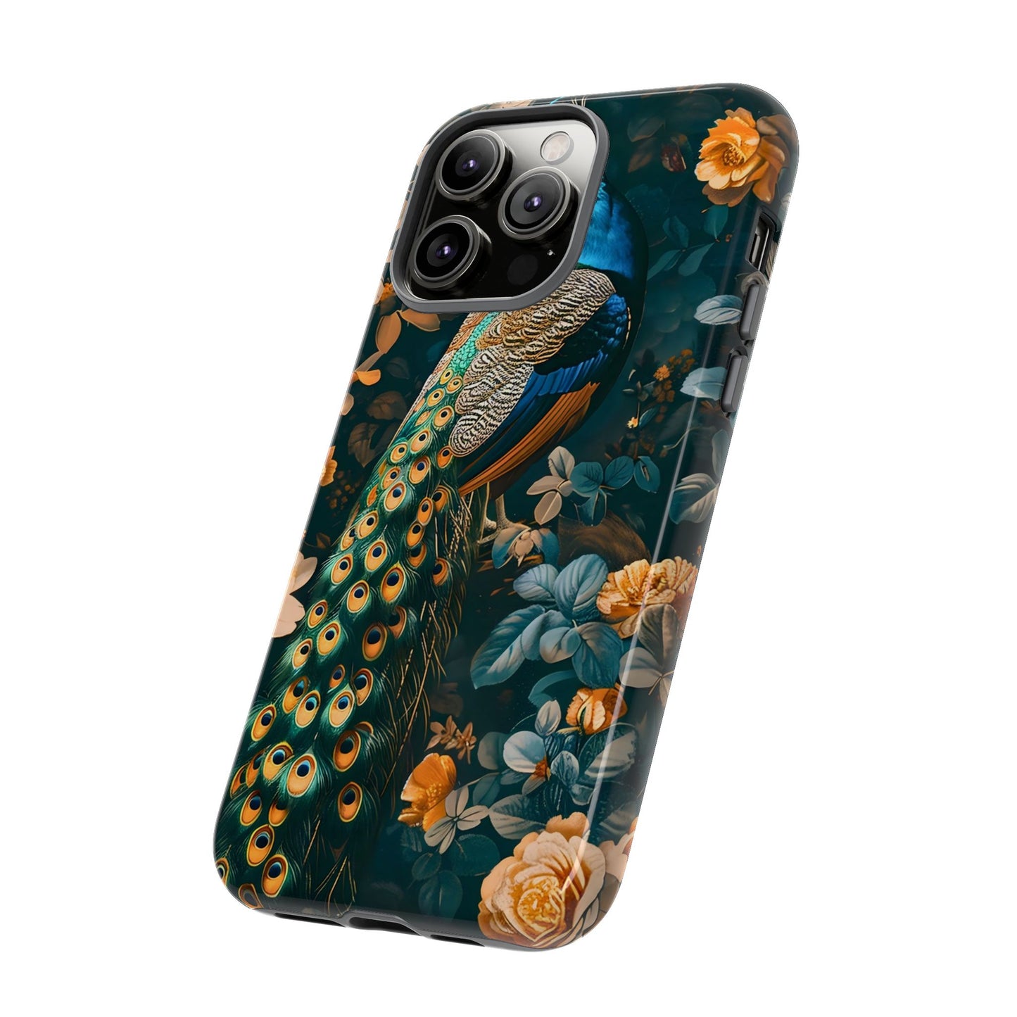 Peacock Phone Case - Elegant Floral Design, Tough Case for Protection, Unique Gift for Nature Lovers, Stylish Accessory, Eco-Friendly