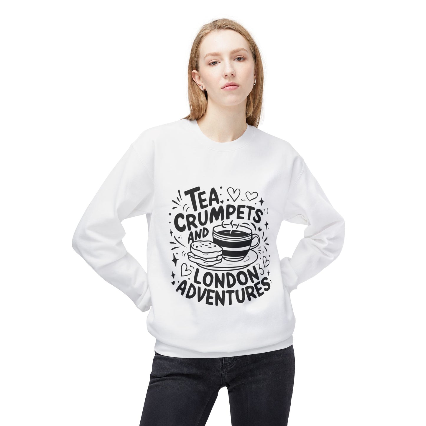 Unisex Midweight Softstyle Fleece Crewneck Sweatshirt - London's Amazing Adventures