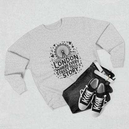 Unisex Crewneck Sweatshirt - London's Story Telling Streets