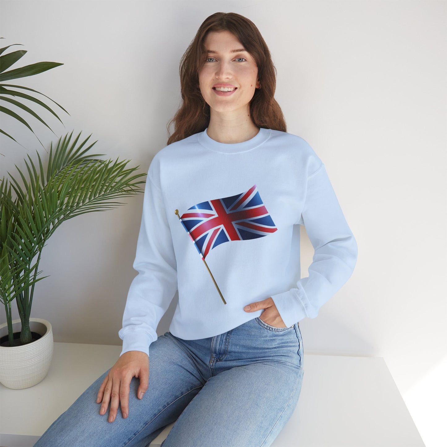 Unisex Heavy Blend™ Crewneck Sweatshirt - Flying the Flag - The British Union Jack