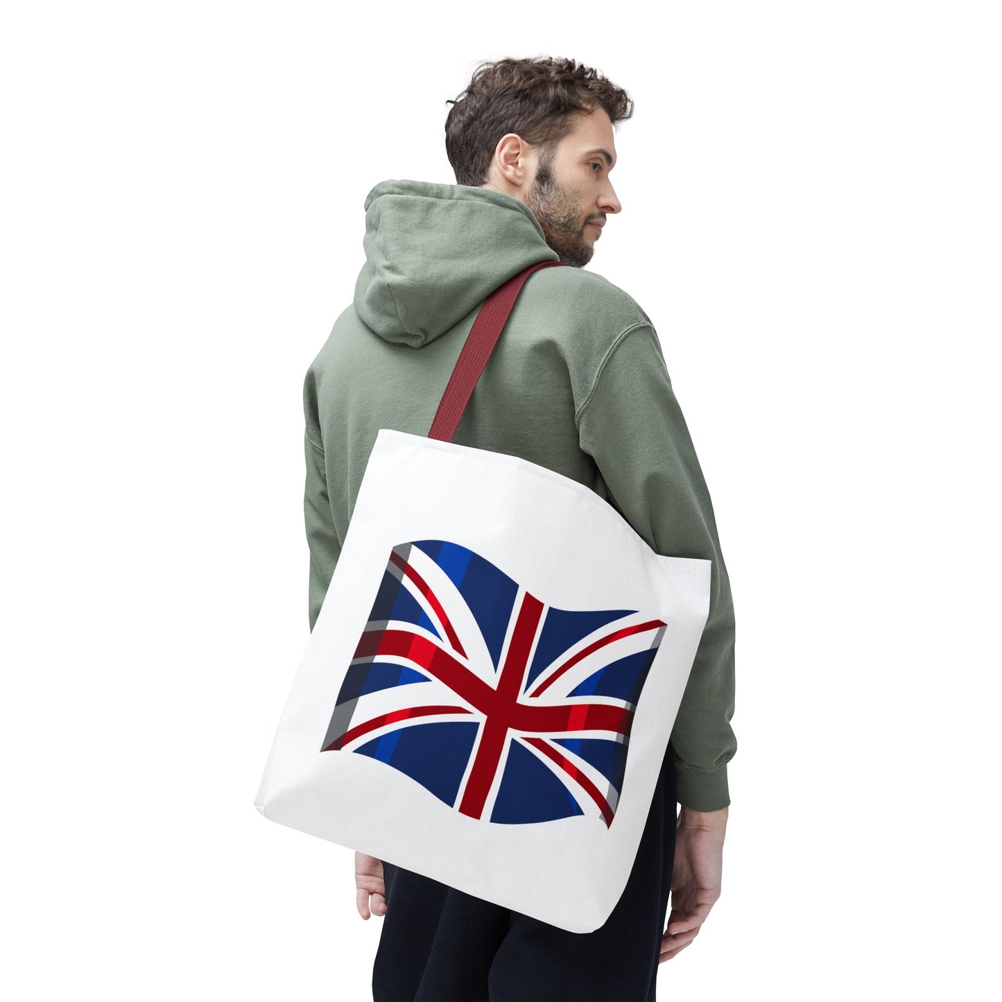 Union Jack Tote Bag, Stylish Reusable Shopping Bag, British Flag Carryall, Eco-Friendly Beach Tote, Gift for Travelers