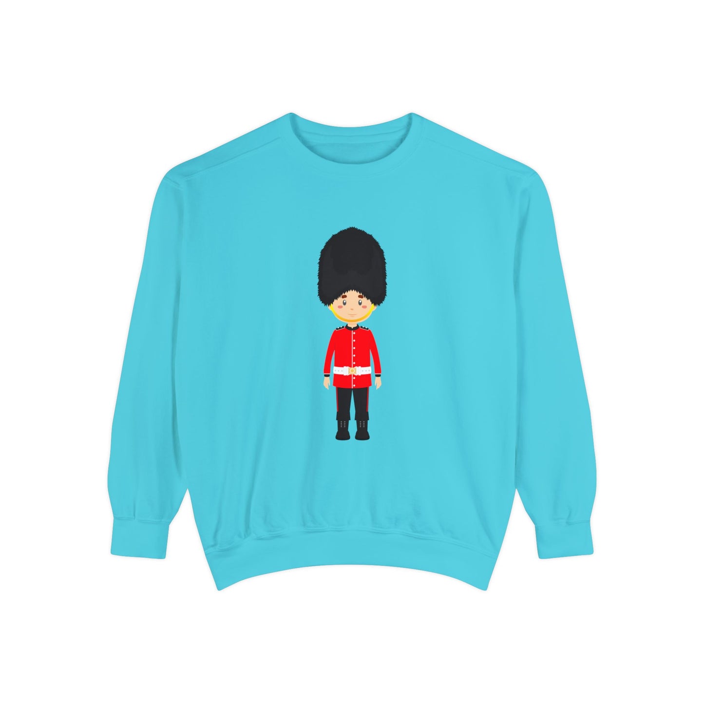 Unisex Garment-Dyed Sweatshirt - British Soldier - Classic Military Elegance and Honorable