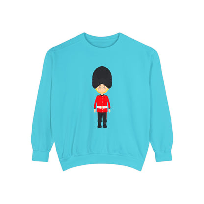 Unisex Garment-Dyed Sweatshirt - British Soldier - Classic Military Elegance and Honorable