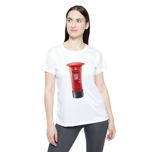 Women's Postal Box Sports Jersey - Casual Athletic Wear for Every Occasion - Classic UK Royal Mailbox Design