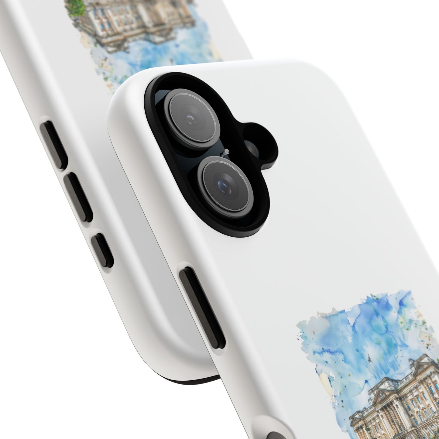 Artistic Phone Case - Watercolor Architecture Design