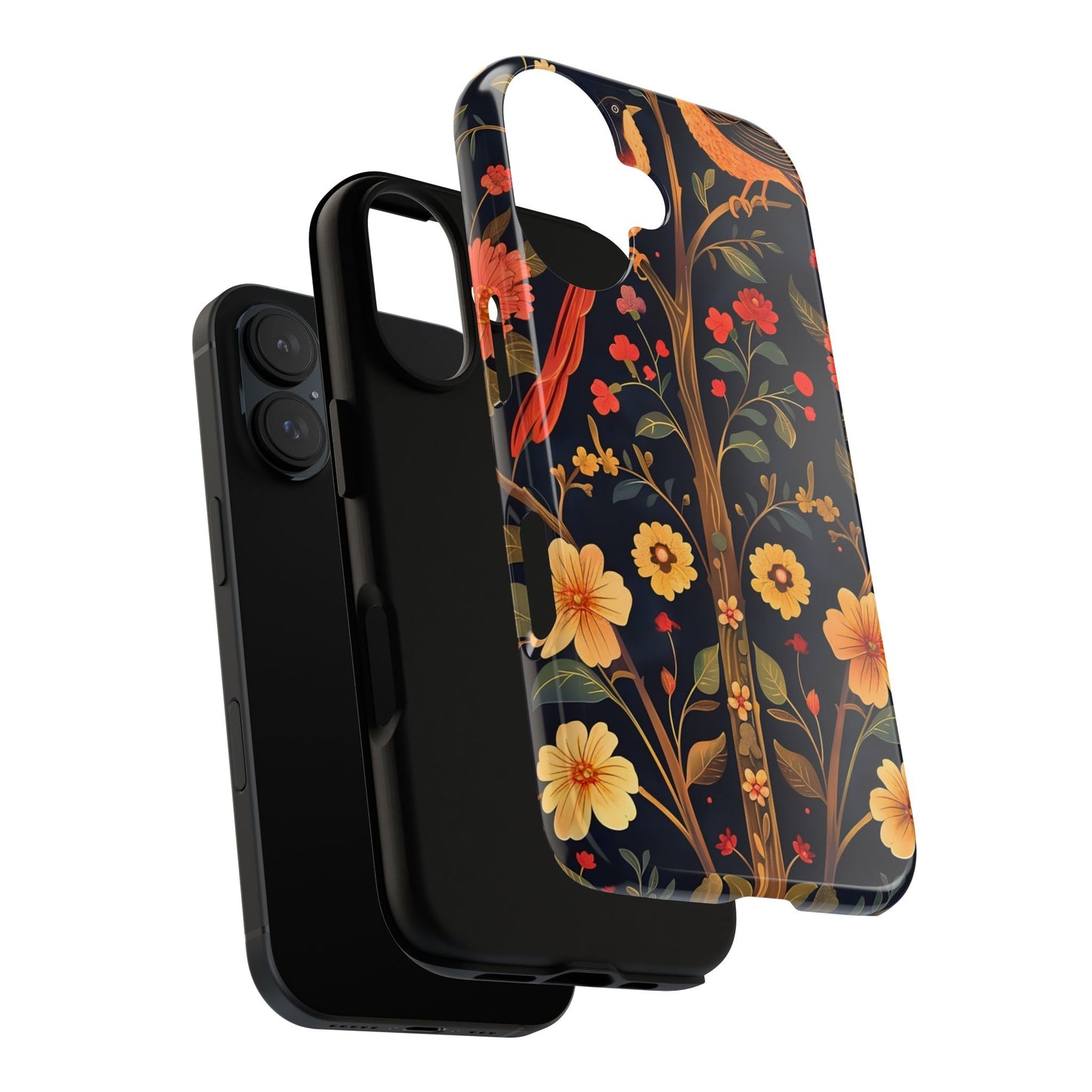 Floral Phone Case, Tough Cases, Flower Pattern, Phone Accessory, Gift for Her, Stylish Tech Cover, Nature Lover's Gift