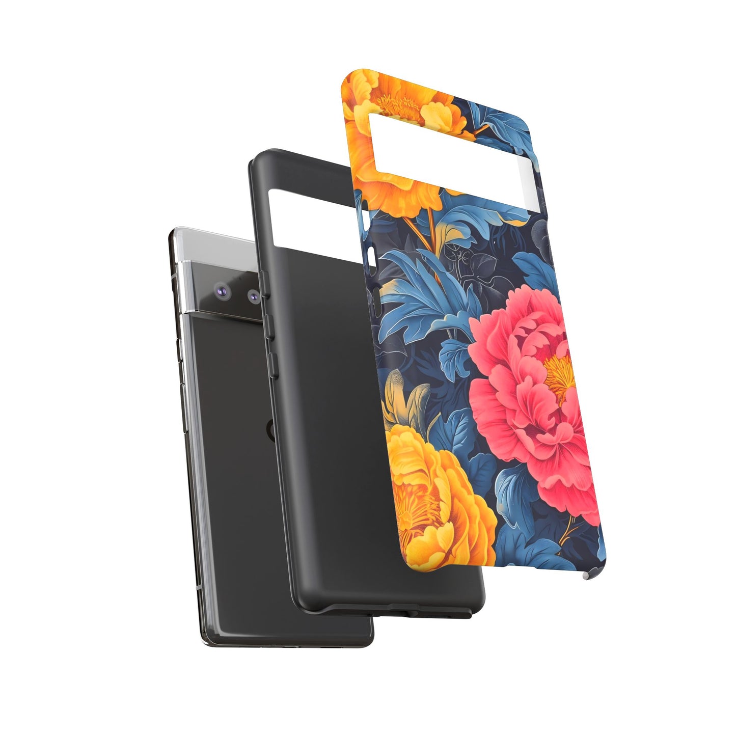 Floral Phone Case, Tough Cases, Stylish Mobile Cover, Gifts for Her, Phone Accessories, Unique Flower Design