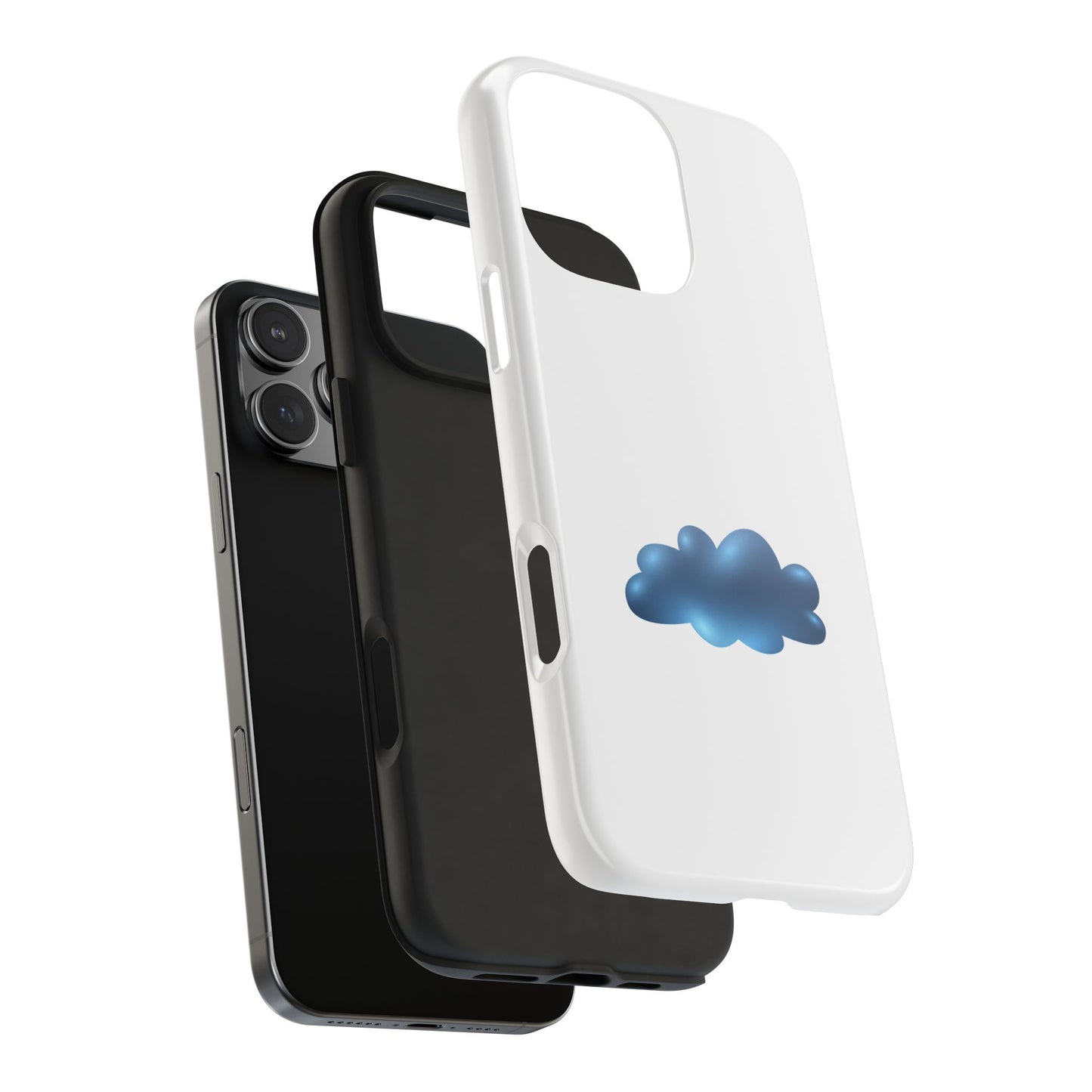 Cloudy Tough Phone Cases, Protective Cases for iPhones, Cute Cloud Design, Ideal Gift for Students, Stylish Accessories for Everyone