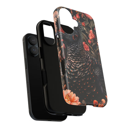 Tough Cases: Floral Design Phone Case, Stylish Protection for Your Phone, Unique Gift for Bird Lovers, Vibrant Floral Art, [...]