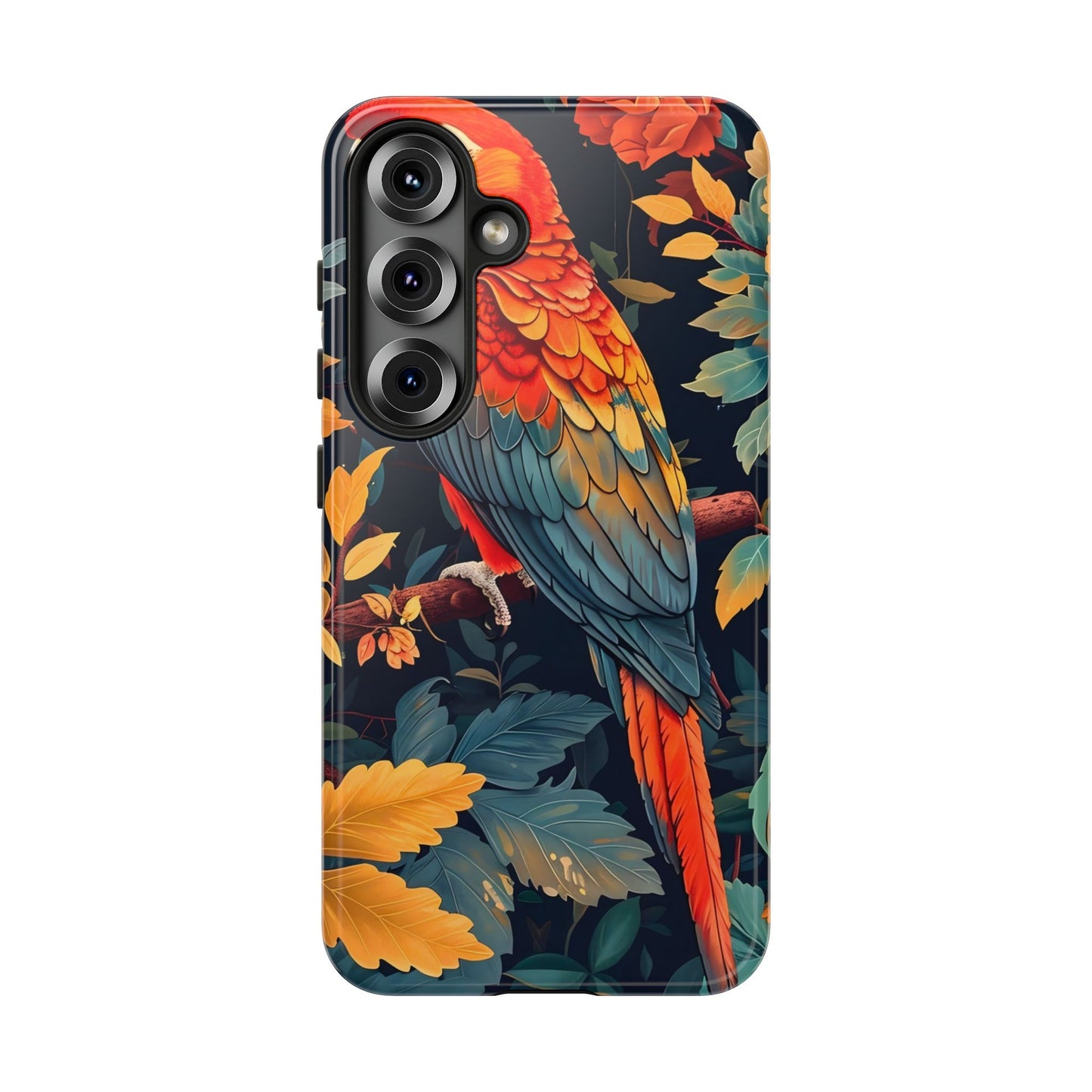 Vibrant Parrot Phone Case - Tough, Stylish, Nature-Inspired, Tropical, Wildlife, Perfect Gift, Summer Vibes