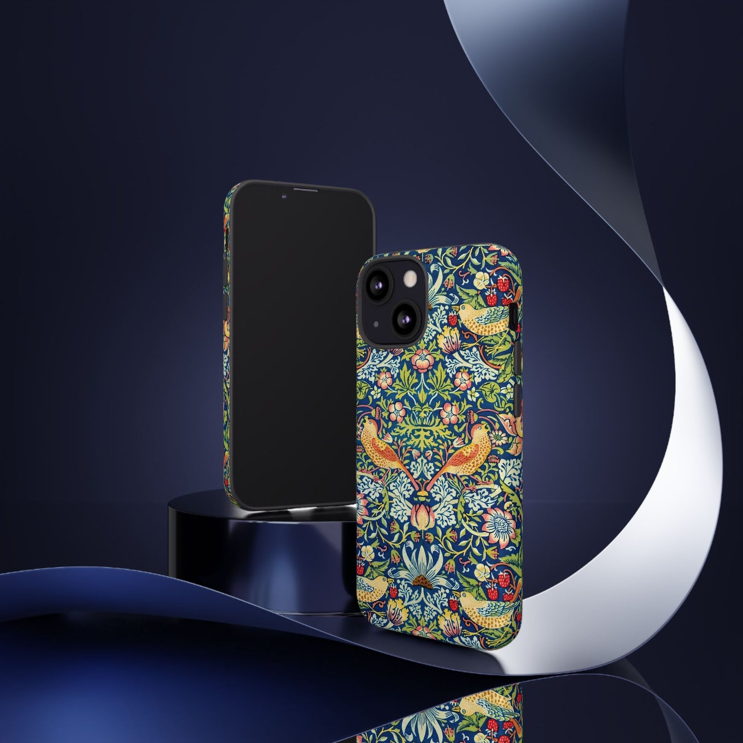 Floral Phone Case | Tough Cases, Stylish Protection, Unique Gift, Eco-Friendly, Floral Pattern, Bird Design