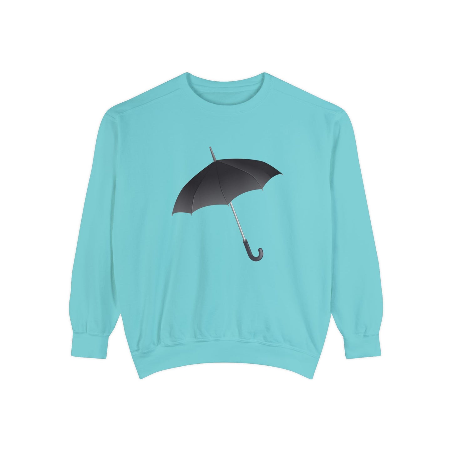 Unisex Garment-Dyed Sweatshirt Elegant - Regal Royal Umbrella