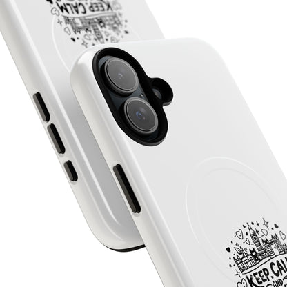 Keep Calm London Vibes Magnetic Phone Case, Stylish Cell Phone Protector, Unique Gift for Travelers, Urban Aesthetic, Holiday Gift