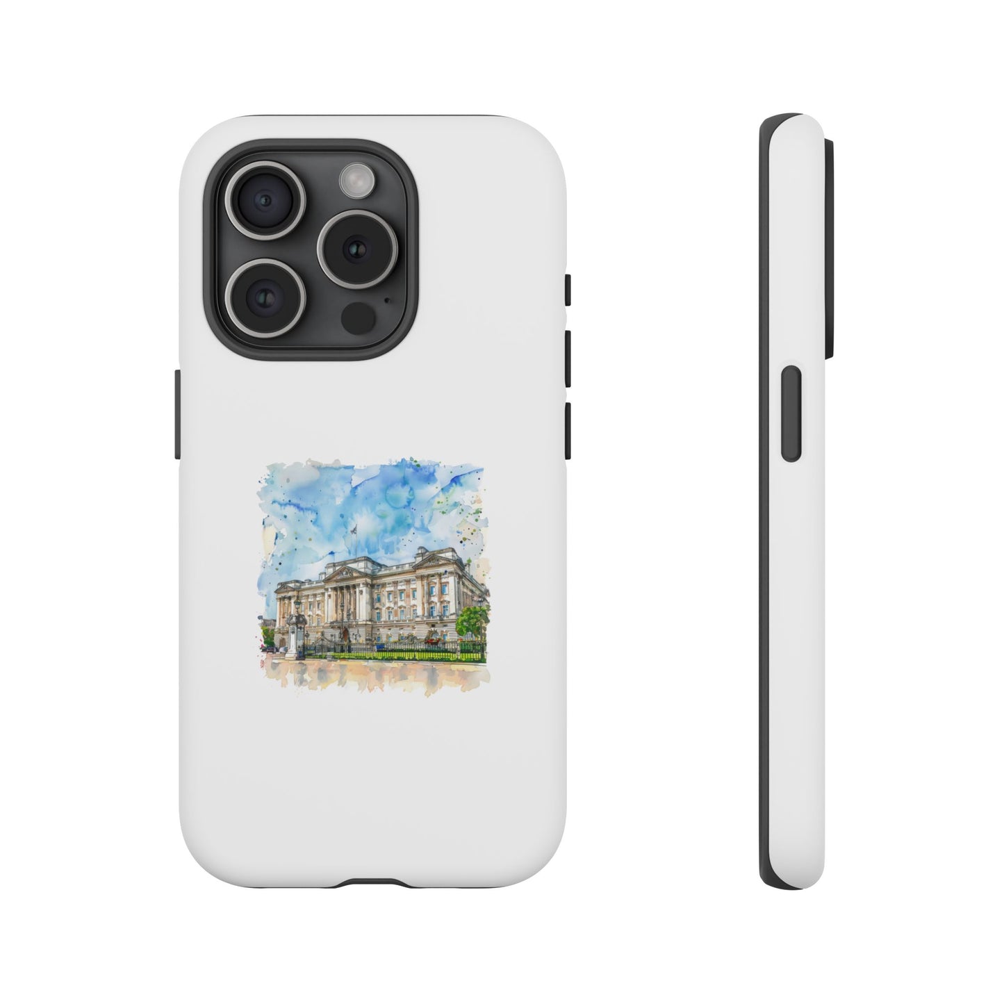 Artistic Phone Case - Watercolor Architecture Design