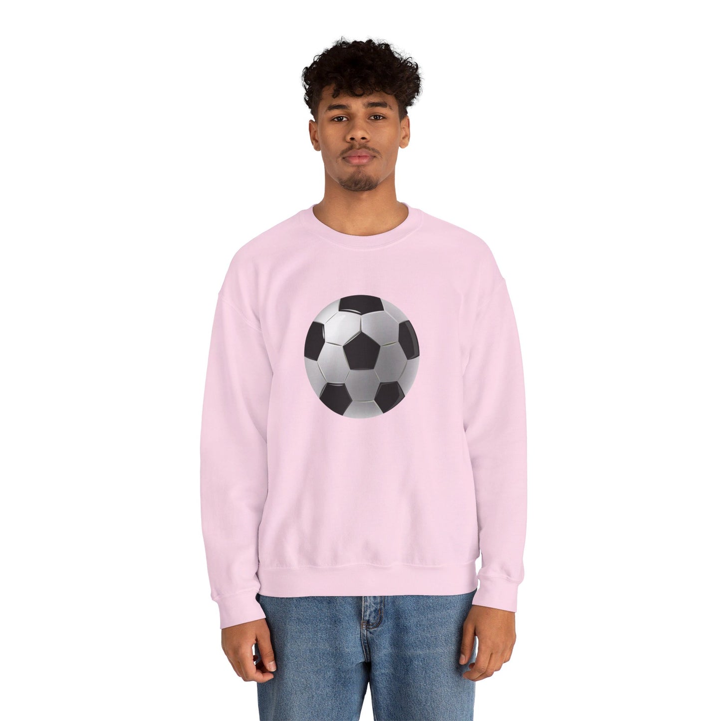 Unisex Heavy Blend™ Crewneck Sweatshirt Lightweight - Dynamic Football Design