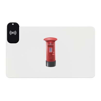 Royal Mailbox - LED Gaming Mouse Pad with Wireless Charging, Gaming Desk Accessory, RGB Decor, PC Gamer Gift, Office Essentials