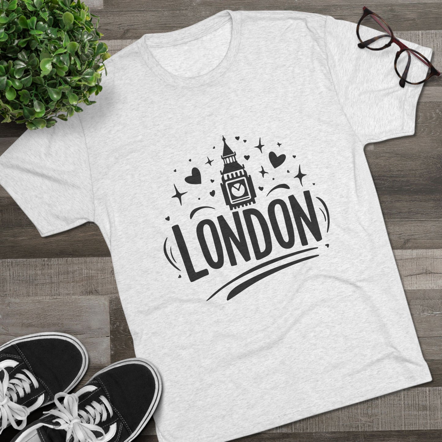 London Cozy Unisex Tri-Blend Crew Tee