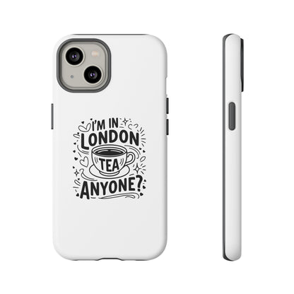 Phone Case with Tea Design, London Souvenir, Travel Accessory, Gift for Tea Lovers, Fun Phone Cover, Unique Mobile Case
