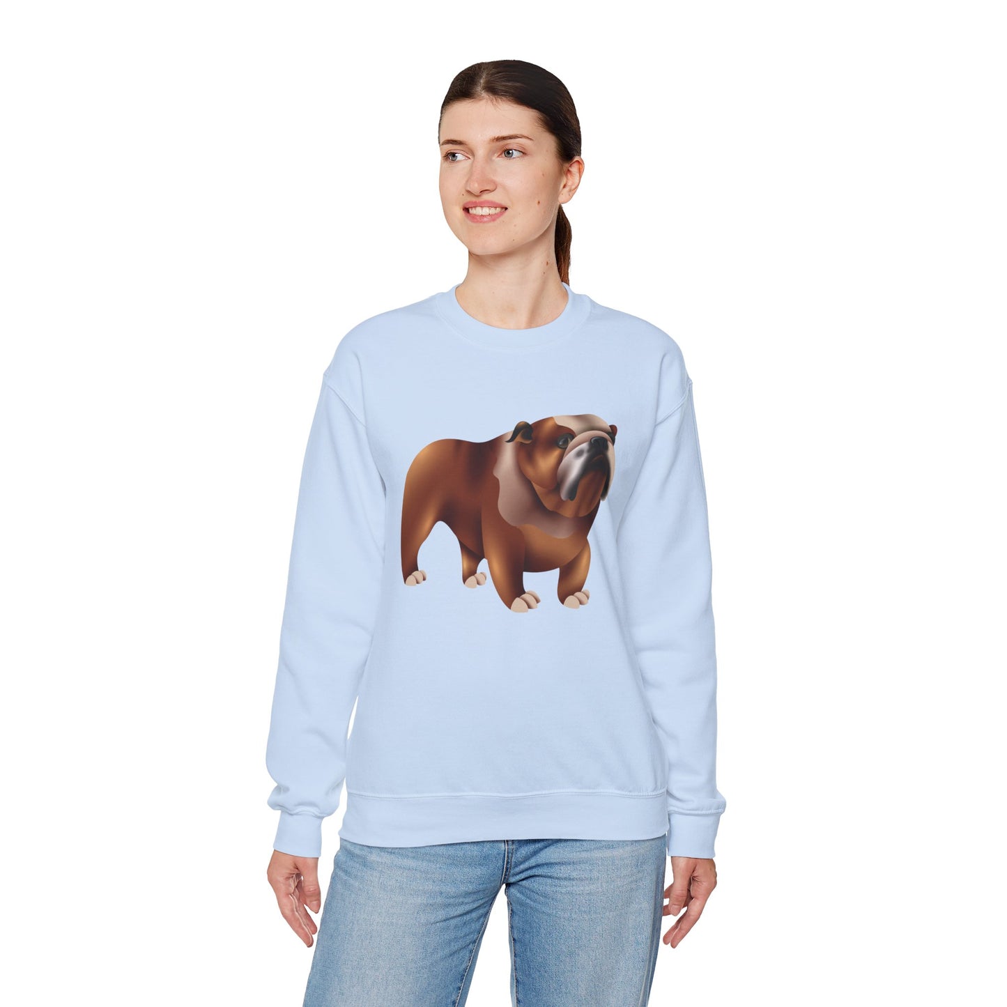 Unisex Heavy Blend™ Crewneck Sweatshirt - Adorable British Dog