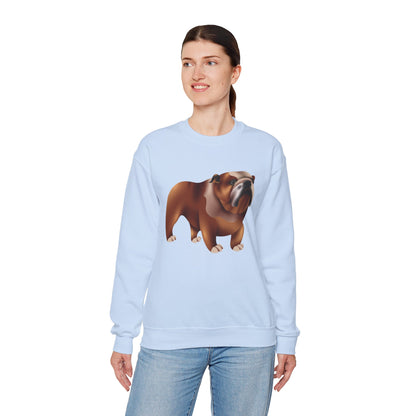 Unisex Heavy Blend™ Crewneck Sweatshirt - Adorable British Dog