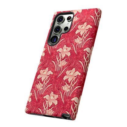 Floral Tough Phone Case - Durable, Stylish Accessory, Perfect Gift for Her, Floral Pattern, Customizable, Ideal for Daily Use
