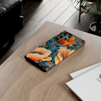 Floral Phone Case, Tough Cases for Protection and Style, Spring Aesthetic, Gift for Her, Phone Accessory for Nature Lovers
