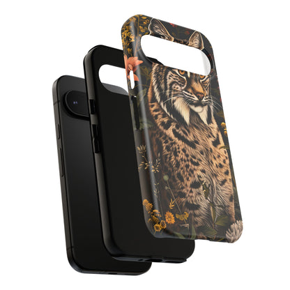 Wildlife Phone Case with Lynx Design, Tough Cases, Animal Lovers Gift, Nature Inspired Accessories, Unique Tech Protection