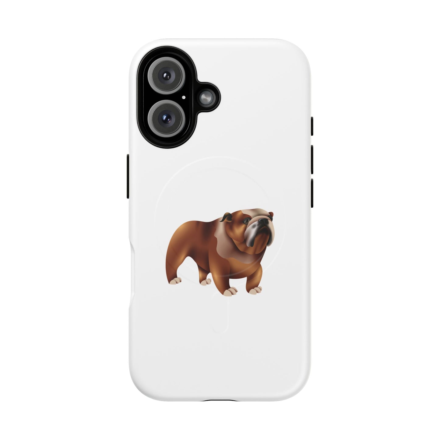 Custom Bulldog Tough Magnetic Case for iPhone, Pet Lover Gift, Durable Phone Protection, Unique Bulldog Design, Dog Owner Accessories