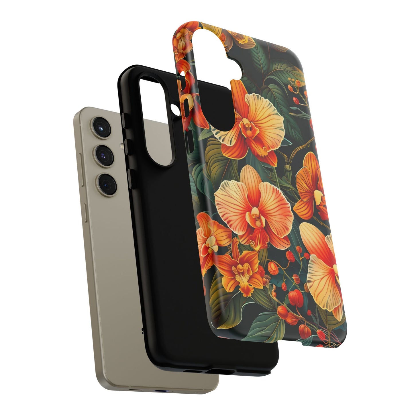 Floral Phone Case - Tough Cases, Protective Cover, Gift for Her, Smartphone Accessory, Floral Design, Nature-Inspired