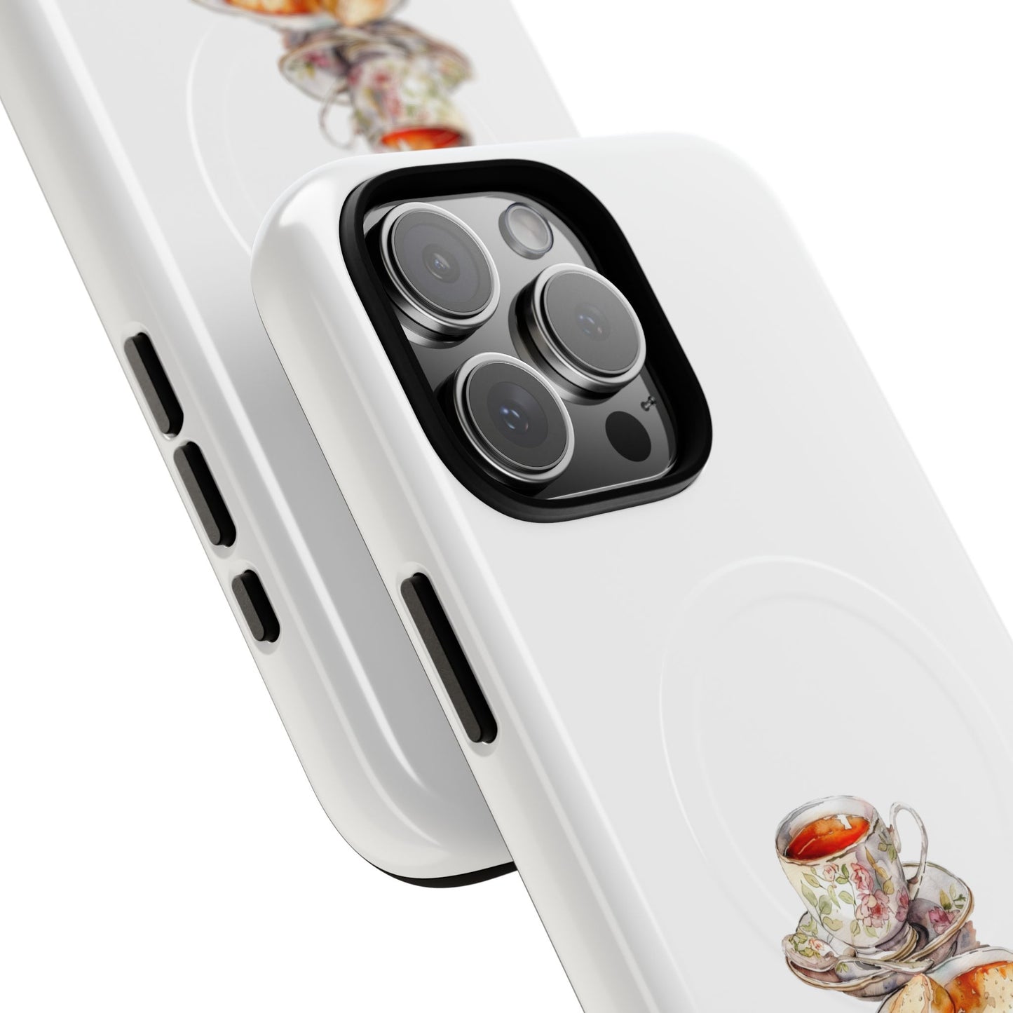 Tough Magnetic Cases with Tea and Biscuit Design - Durable Phone Accessories, Unique Gifts, Stylish Tech Gear, Tea Lover's Must-Have, [...]