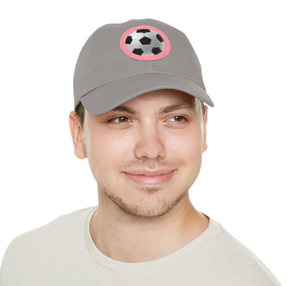 Soccer Dad Hat with Leather Patch, Sports Cap for Dads, Gift for Father's Day, Casual Dad Hat, Father's Day Gift, Soccer Lover Hat, [...]