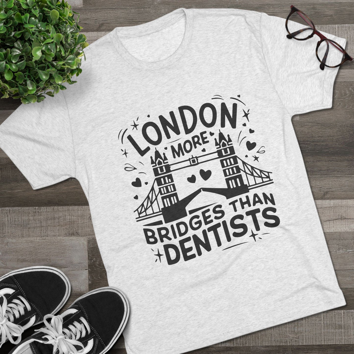London is having more Brigdes Elegant Unisex Tri-Blend Crew Tee