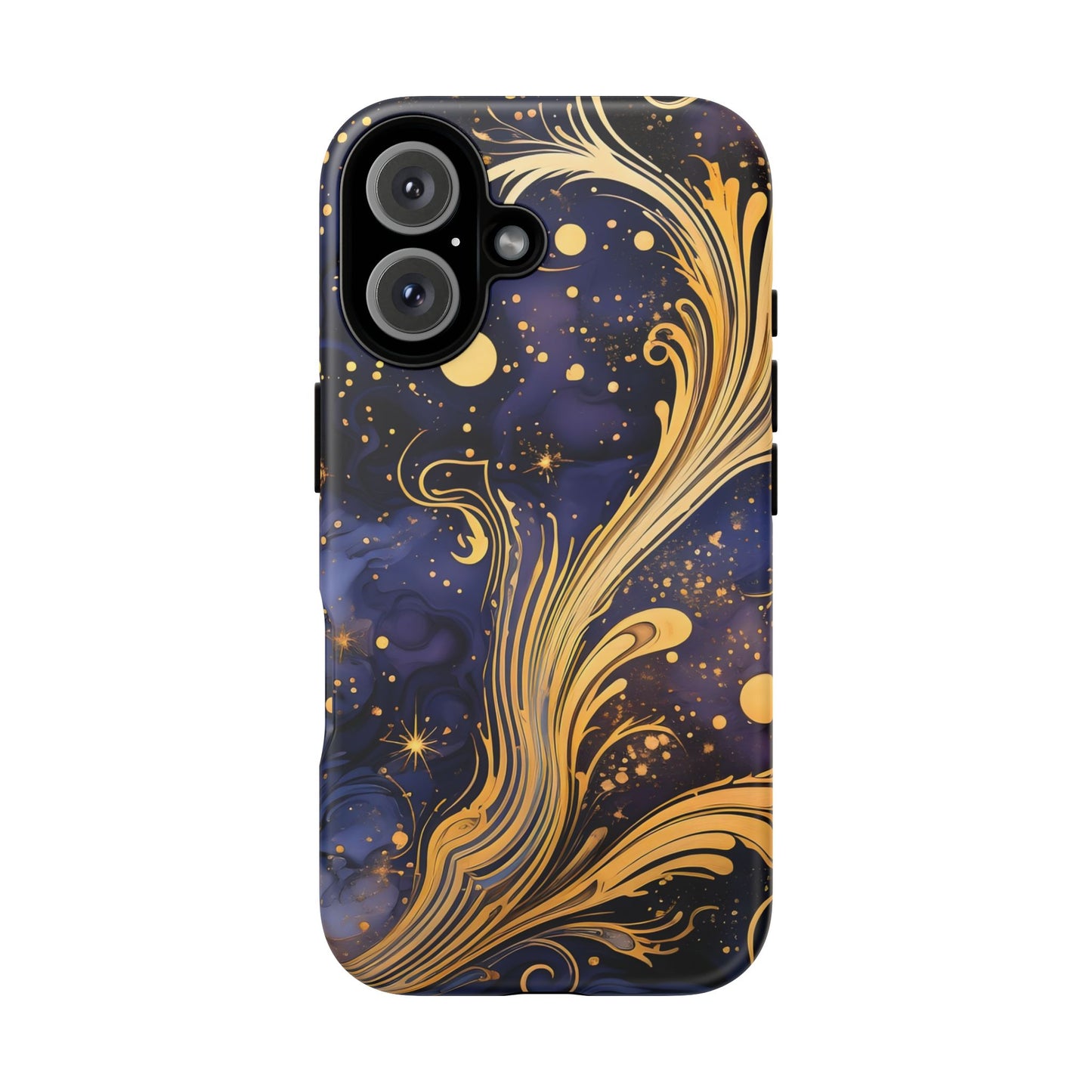 Elegant Floral Phone Case, Tough Cases for Women, Artistic Galaxy Design, Phone Cover for Cosmic Lovers, Unique Gift Idea
